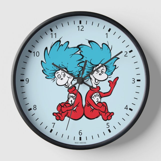 Horloge Chat dans le Casquette Chose Un & Chose Deux (Recto)