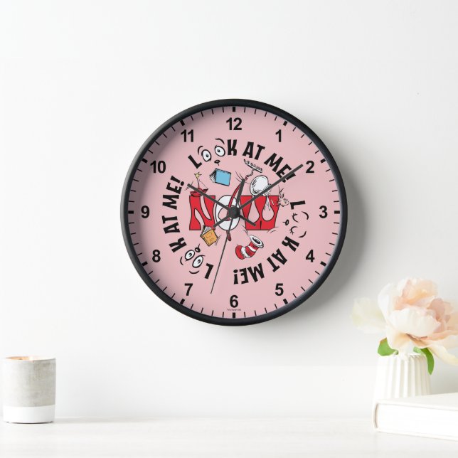 Horloge Chat dans le Casquette | Regarde-Moi ! Regarde-Moi (Maison)