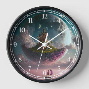 Horloge Château Dans L'Imaginaire De La Lune