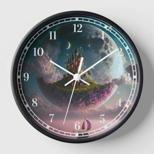 Horloge Château Dans L'Imaginaire De La Lune (Recto)
