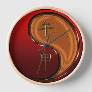 Horloge Cheval de Bois