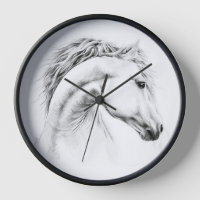 Cheval Portrait Élégant Dessin Equestre Art