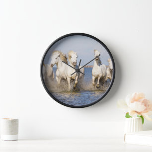 Horloge Chevaux de Camargue