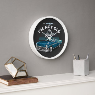 HORLOGE CHEVY DE VOITURE CLASSIQUE BEL AIR CONVERTIBLE 195