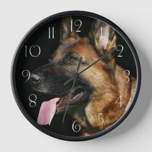 Horloge Chien berger allemand