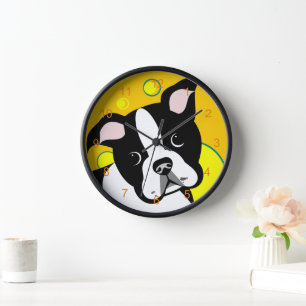 Horloge Chien de Boston Terrier