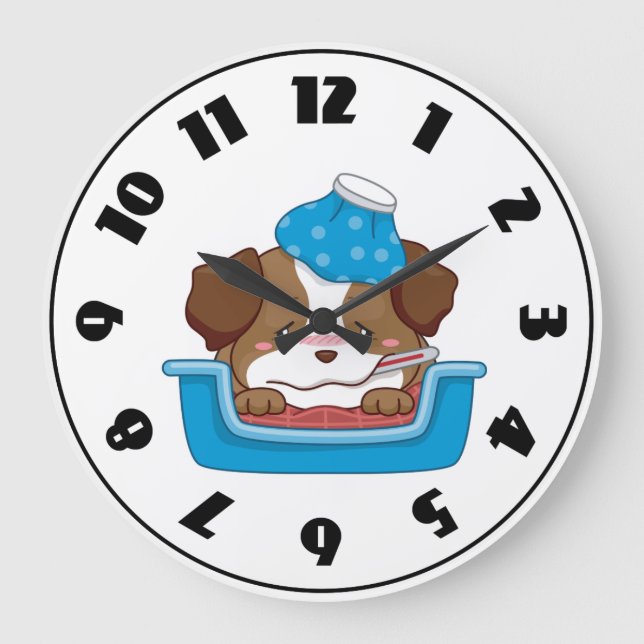 Horloge Chiot Malade (Recto)