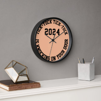 Horloge Citation amusante 2024 Compte à rebours du Nouvel