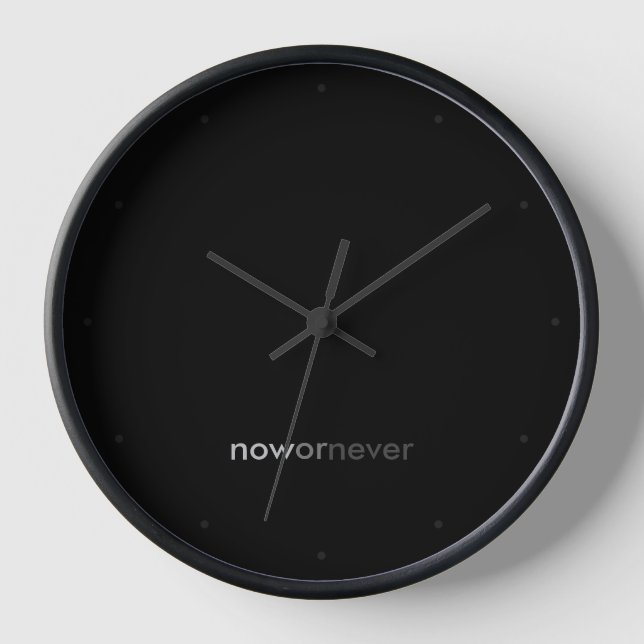 Horloge Citation de fin ou de fin pour les procrastinateur (Recto)