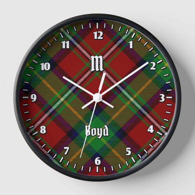 Horloge Clan Boyd Tartan (Recto)