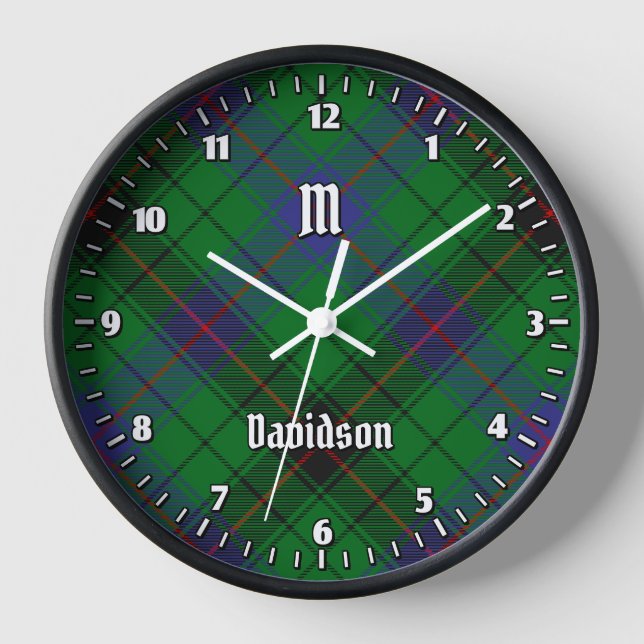 Horloge Clan Davidson Tartan (Recto)