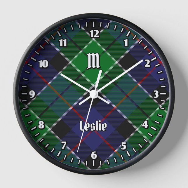 Horloge Clan Leslie Chasse Tartan (Recto)