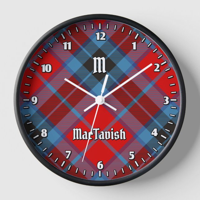 Horloge Clan MacTavish Tartan (Recto)