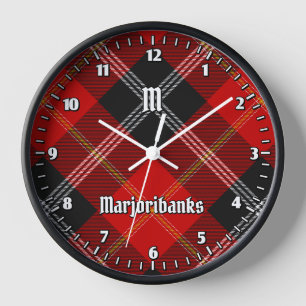 Horloge Clan Marjoribanks Tartan
