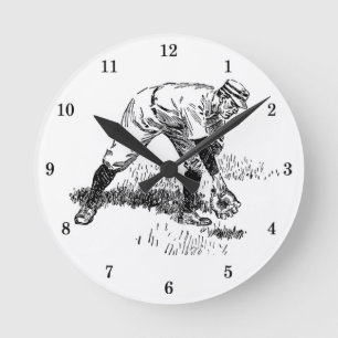 Horloge classique du mur de baseball
