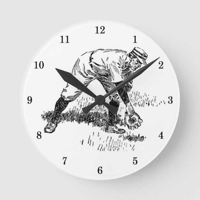 Horloge classique du mur de baseball (Recto)