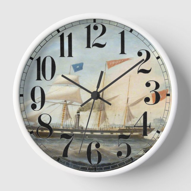 Horloge Clipper Ship the Marshall 1847 (Recto)