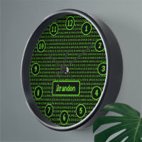 Code Programmer Style SciFi Vert/Noir - N'importe