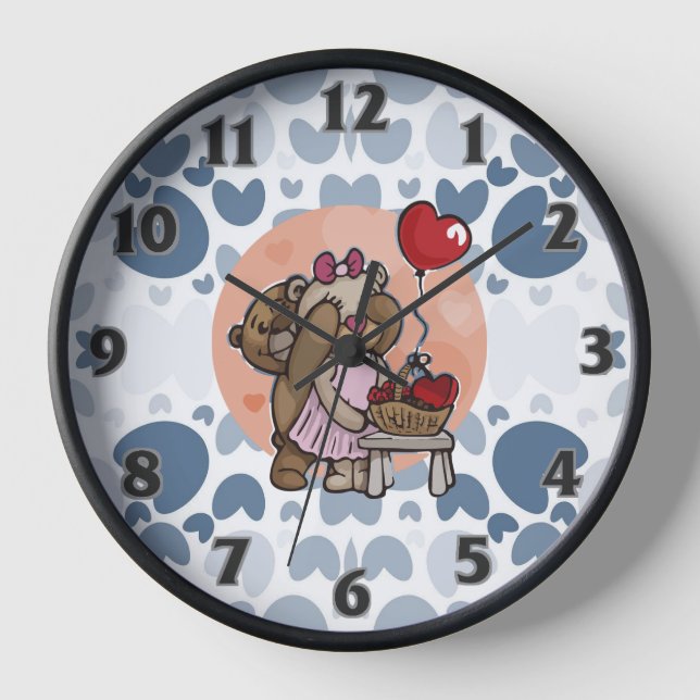 Horloge Coeur bleu (Recto)