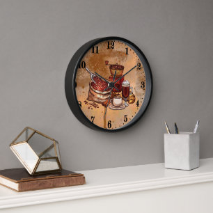 Horloge coffee