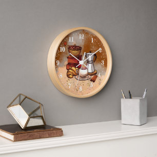 Horloge coffee bar decor large clock
