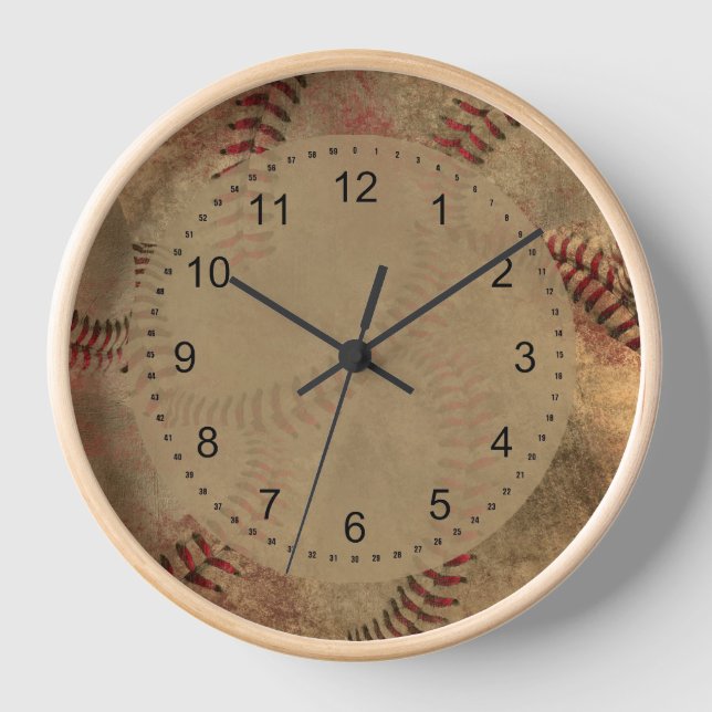 Horloge Collage de base-ball (Recto)