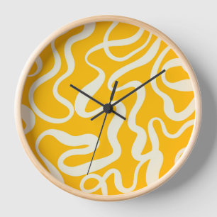 Horloge colorée du mur de Doodle