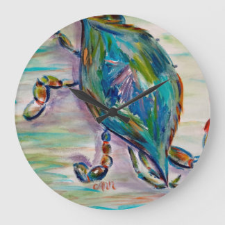Horloge colorée lunatique de crabe