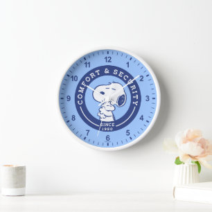 Horloge Confort et sécurité   Snoopy & Woodstock Hug