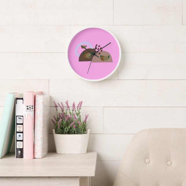 Horloge Contemporain Boho Rustique (Salle de lecture)