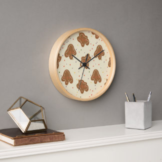 Horloge Cookie Dough Pattern Wall Clock