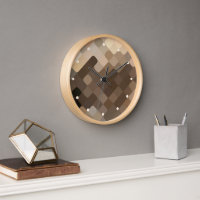 Cool Funky Taupe Beige Brown Mosaïque Art Motif