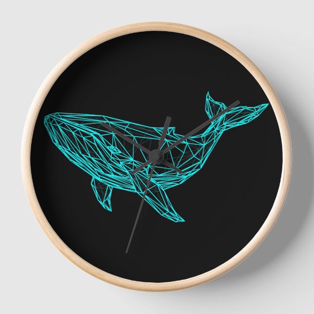 Horloge Cool Gamer Whale Wall Clock (Recto)