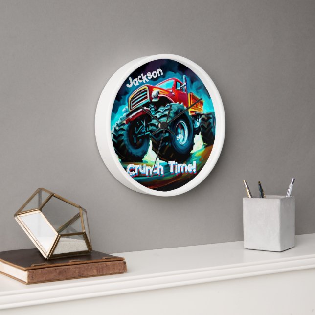 Horloge Cool Monster Truck Cruntime (Bureau)