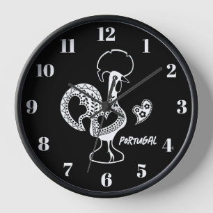 Horloge Coq de Barcelos, Portugal, silhouette