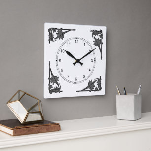 Horloge - Corner Brackets de Feuilles