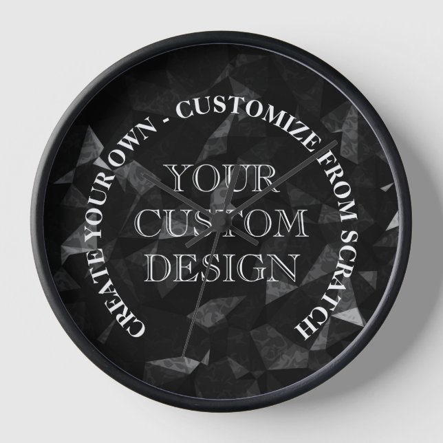 Horloge Créez votre propre logo/conception personnalisé (Recto)