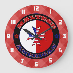 Horloge croisée maltaise américaine