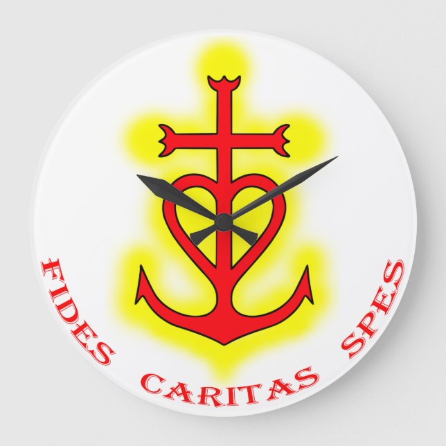 Horloge Croix camarguaise (Fides Caritas Spes) (Recto)
