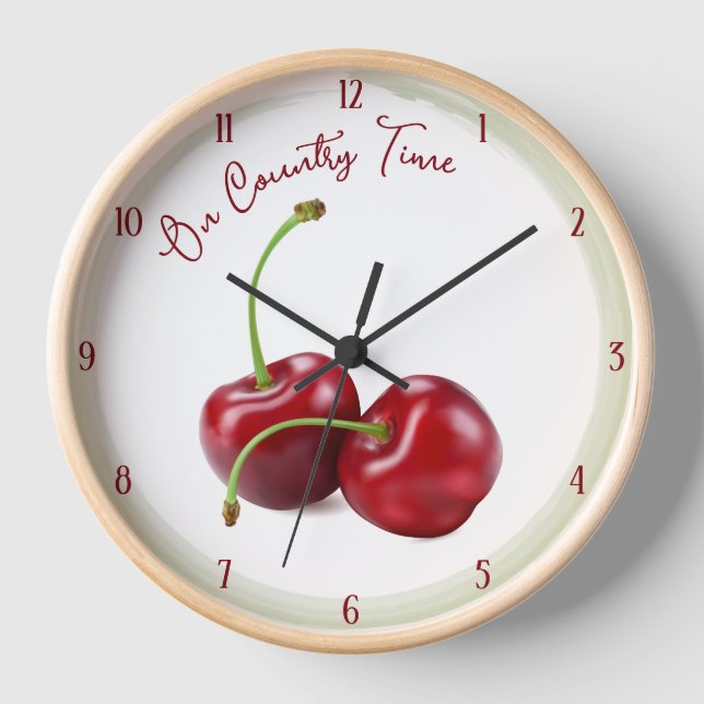 Horloge Cuisine cerise (Recto)