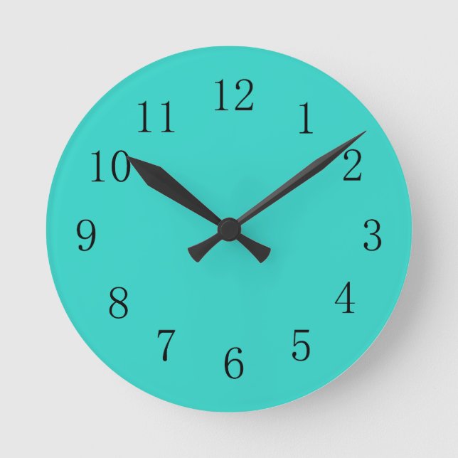 Horloge Cuisine Turquoise (Recto)