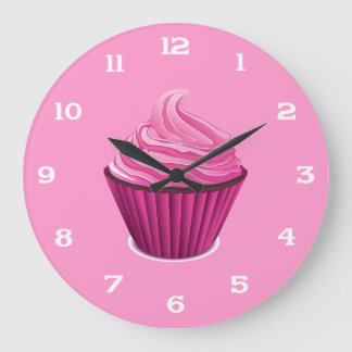 Horloge Cupcake Rose