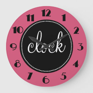 Horloge customisée beau par monogramme