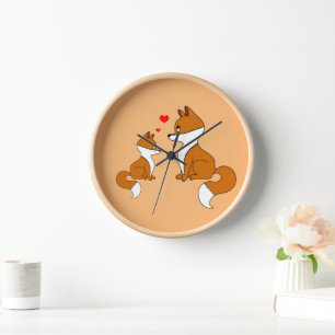 Horloge Cute renard