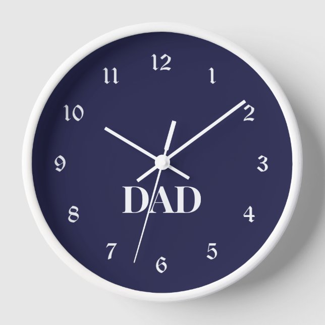 Horloge DAD, cadeau personnalisé, (Recto)