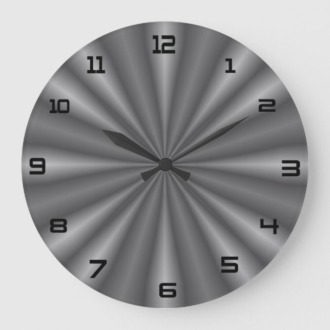 Horloge d'affichage en acier inoxydable (Recto)