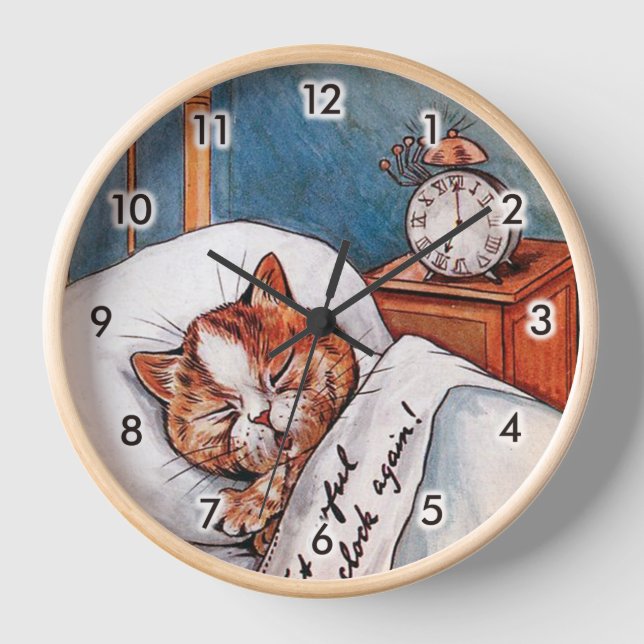 Horloge D'Alarme Bruyante, Louis Wain (Recto)