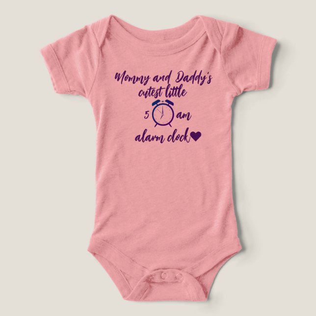 "Horloge d'alarme pour maman et papa's Cutest Litt (Design Recto)