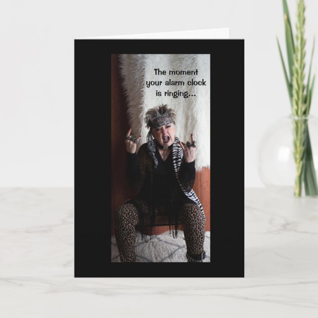 Horloge D'Alarme Sonnant Chaque Matin Carte (Devant)