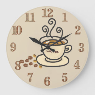 Horloge d'amants de café de temps de café